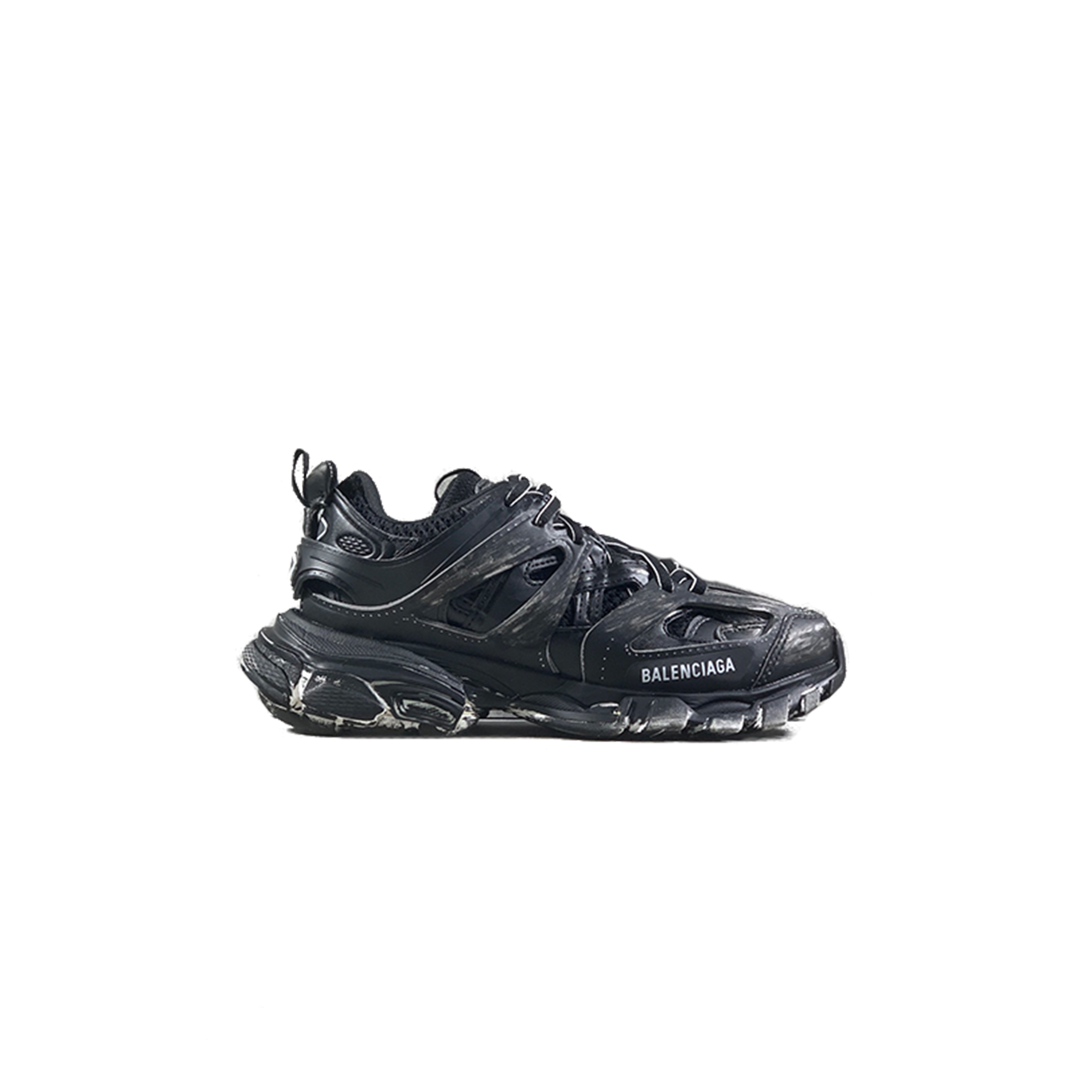 Ba*len*cia*ga black faded track sneakers 542436w3cn21000